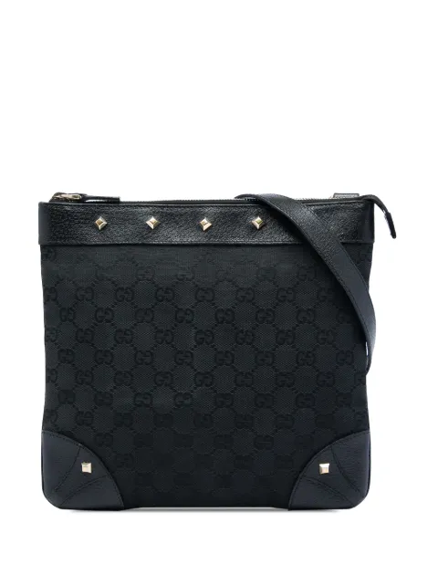 Gucci Pre-Owned 2000-2015 GG Canvas Nailhead crossbody bag Black PVCEI8Y4D0TGBMSG