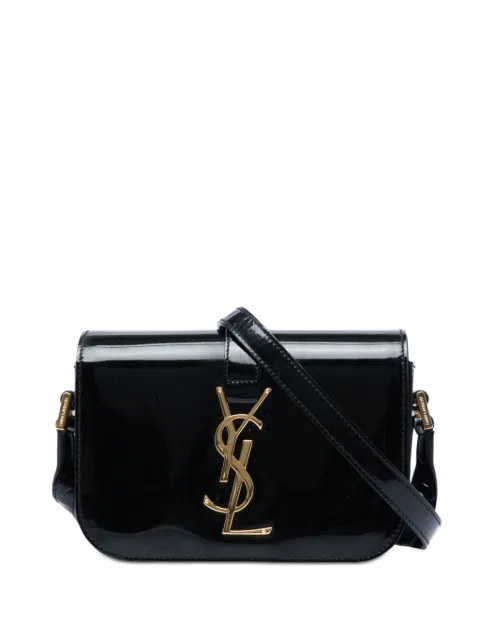 Saint Laurent Pre-Owned 2014 Small Patent Monogram Universite crossbody bag Black OO9OWD8GR5VOPZP9