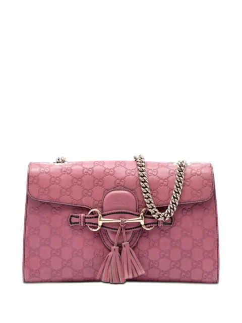 Gucci Pre-Owned 2016-2026 Medium Guccissima Emily shoulder bag Pink O4WZFSXASCDT8Z6M