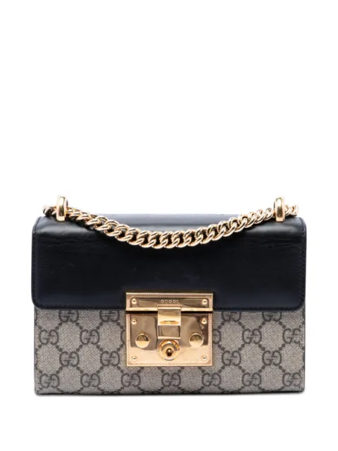 Gucci Pre-Owned 2016-2026 Small GG Supreme Padlock crossbody bag Neutrals OA193ZPLZZP4P9SY