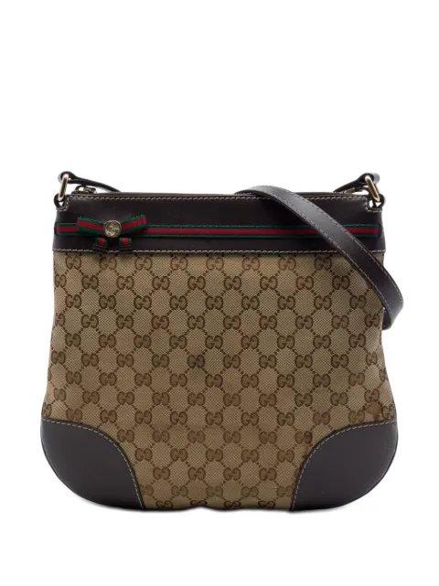 Gucci Pre-Owned 2016-2026 GG Canvas Web Mayfair crossbody bag Neutrals LT1PTSY2WH1HBVFE