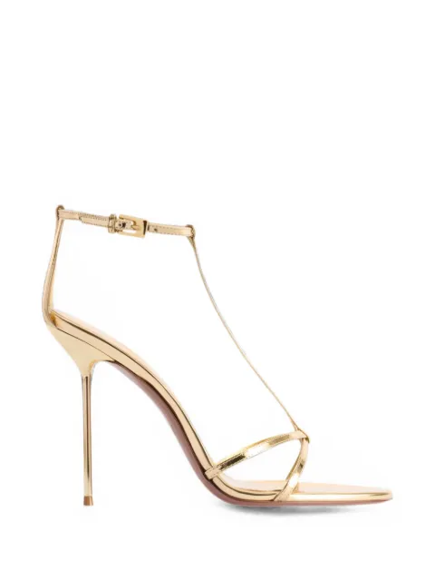 Paris Texas Lidia T-strap heeled sandals Gold PX1941XNPMR