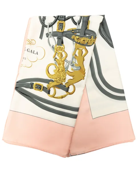 Hermès Pre-Owned 1957 Brides de Gala Silk Scarf 90 scarves White 6SBX22UKUFAUG12A