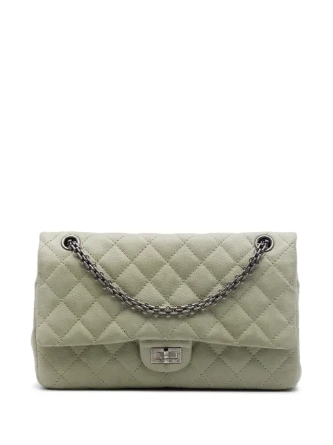 CHANEL Pre-Owned 2012-2013 Quilted Caviar Reissue 2.55 Double Flap 226 shoulder bag Green A763KF6LYQ16TQ1S