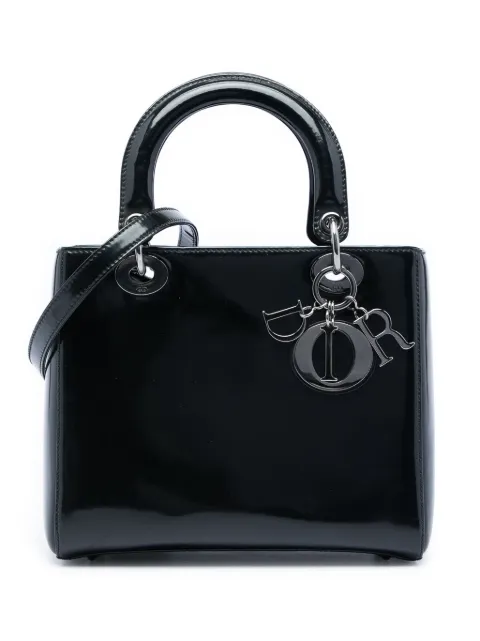 Christian Dior Pre-Owned 2013 Medium Patent Lady Dior satchel Black 6LB2W8PGJV7D0C9I