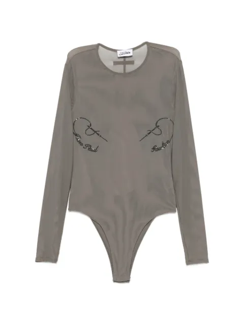 Jean Paul Gaultier sequin-embellished bodysuit Grey 2601WTO434M01604