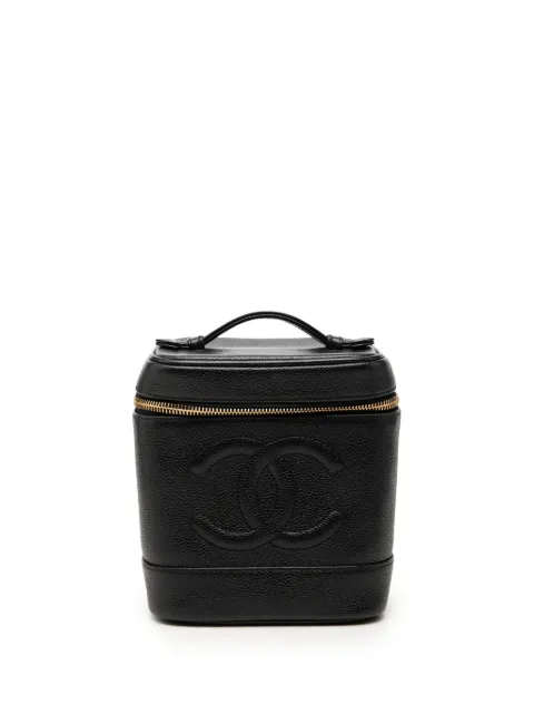 CHANEL Pre-Owned 2000-2002 CC Caviar Case vanity bag Black W9IA4PISIQXEOLLH