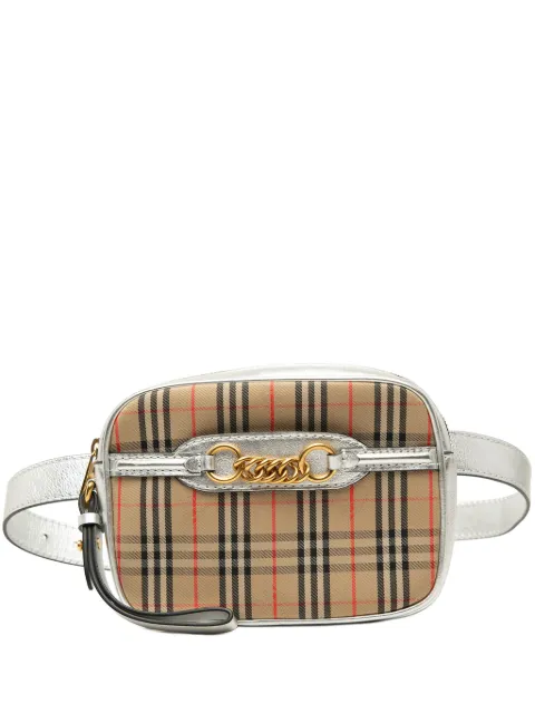 Burberry Pre-Owned 2000-2017 Haymarket Check Canvas 1983 Link belt bag Neutrals R3UKLMWEEMIOR9HZ