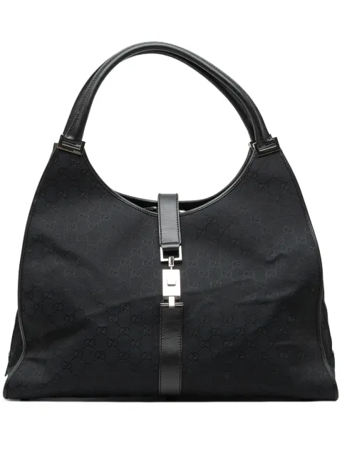 Gucci Pre-Owned 1999-2008 GG Canvas Jackie Bardot travel bag Black N2EYE1PATXYGSHBC