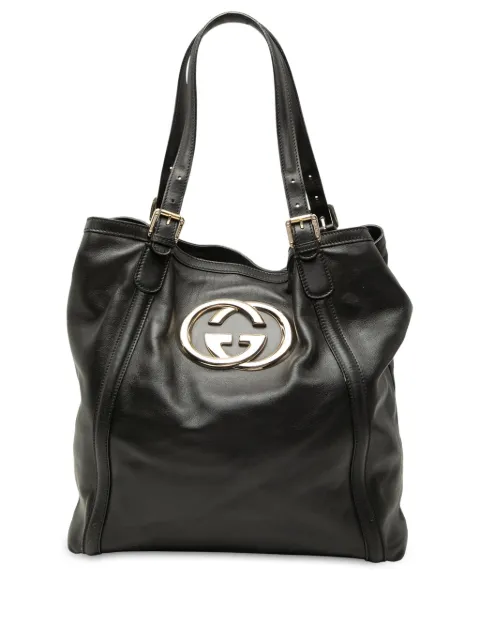 Gucci Pre-Owned 2000-2015 Calfskin Britt tote bag Black H2IIA5T9X5TKZCQG