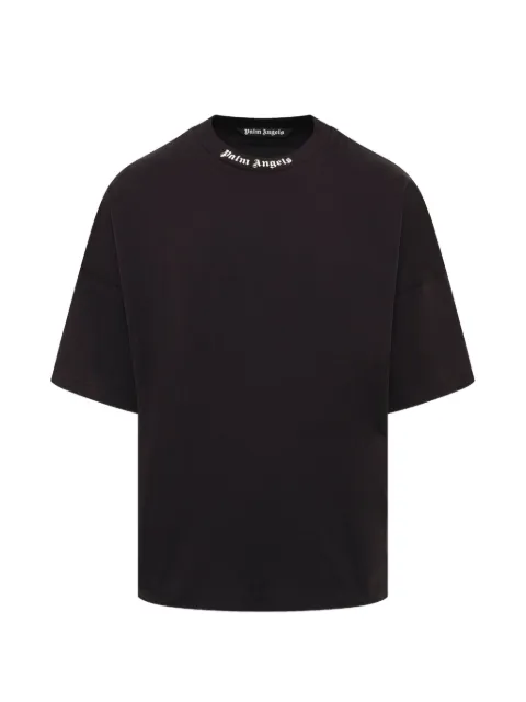Palm Angels logo-print cotton T-shirt Black PAMAA005JR0021003