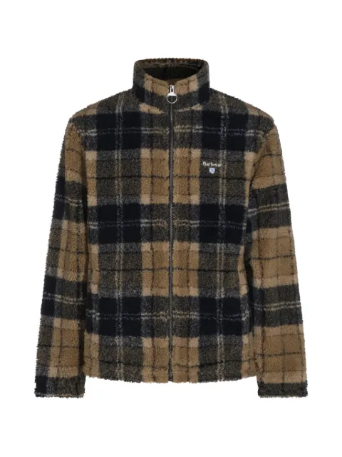 Barbour tartan-print fleece jacket Neutrals 262MFL0187MFLTN39