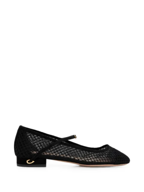 Jennifer Chamandi Paolo mesh ballet flats Black PAOLO20