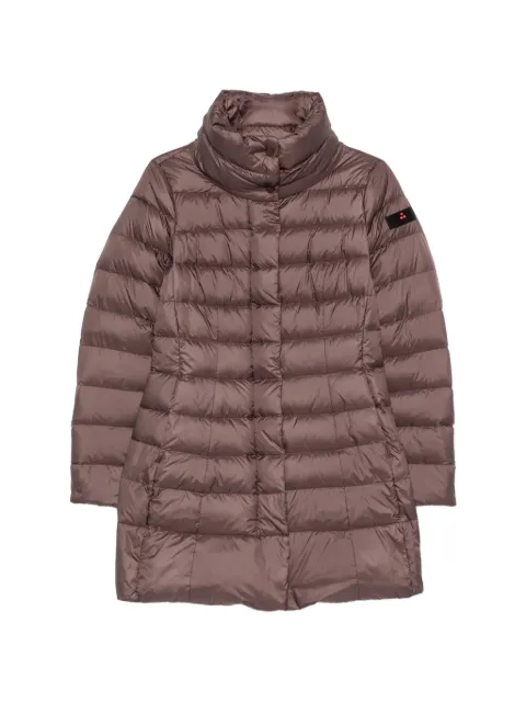 Peuterey quilted high-neck coat Brown PED545601181967
