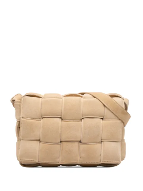 Bottega Veneta Pre-Owned 2012-2026 Suede Intrecciato Padded Cassette crossbody bag Neutrals QHXDCF293MYSZHSC