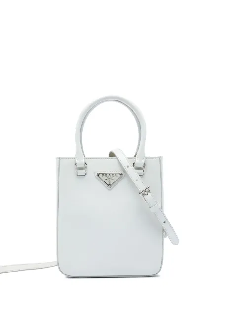 Prada Pre-Owned 2000-2013 Small Spazzolato Leather satchel White P796M5V82WOOZQG9