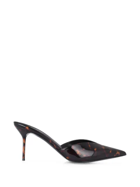 Paris Texas Lidia tortoiseshell-effect patent-leather mules Brown PX2010XPTVN