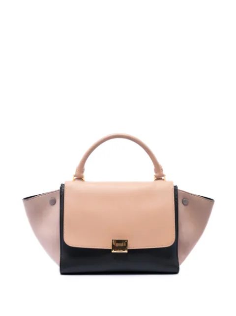 Celine Pre-Owned 2015 Small Tricolor Leather Trapeze satchel Black Y32L1SDAQWL6EXRR
