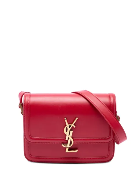 Saint Laurent Pre-Owned 2020 Small Calfskin Solferino Satchel In Box crossbody bag Red 600LP5I47WMTKNH6