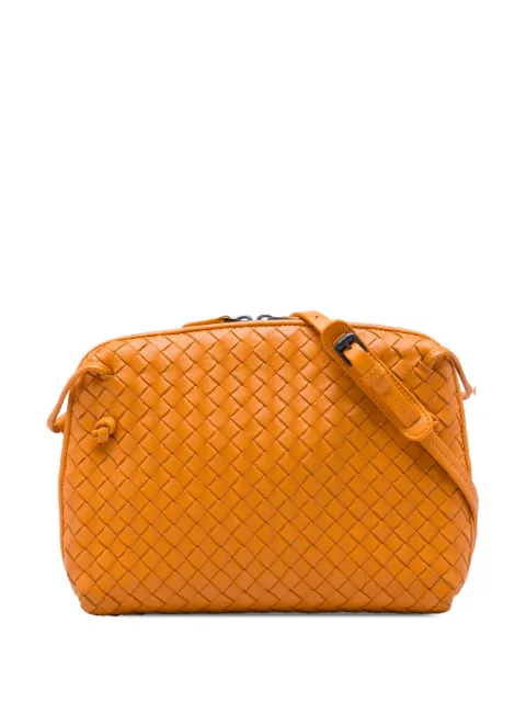 Bottega Veneta Pre-Owned 2012-2026 Nappa Intrecciato Nodini crossbody bag Orange 5JX5EHJU2IXRWS6Z