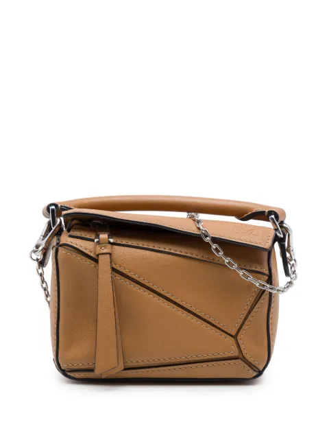 Loewe Pre-Owned 2021 Nano Calfskin Puzzle satchel Brown U7XXC5HIIWKDA35I