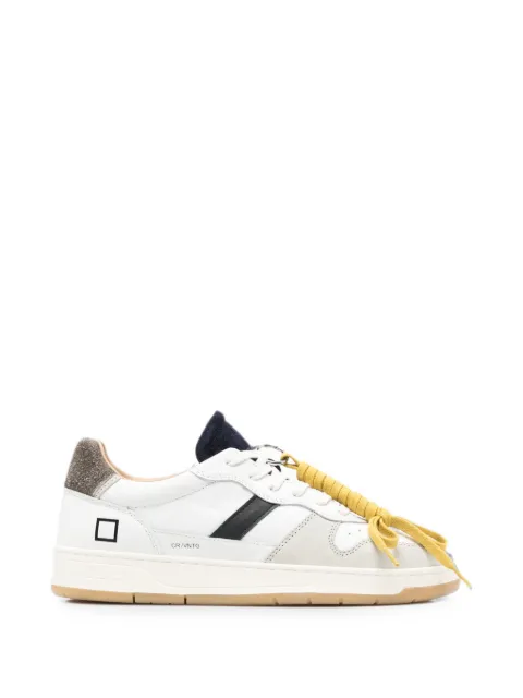 D.A.T.E. Court 2.0 Vintage logo-print panelled sneakers White M451C2VNWN