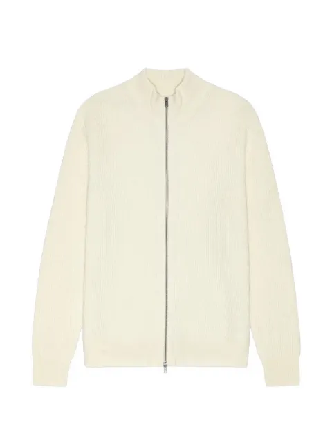 Les Deux ribbed zip-up jacket White 1002195216