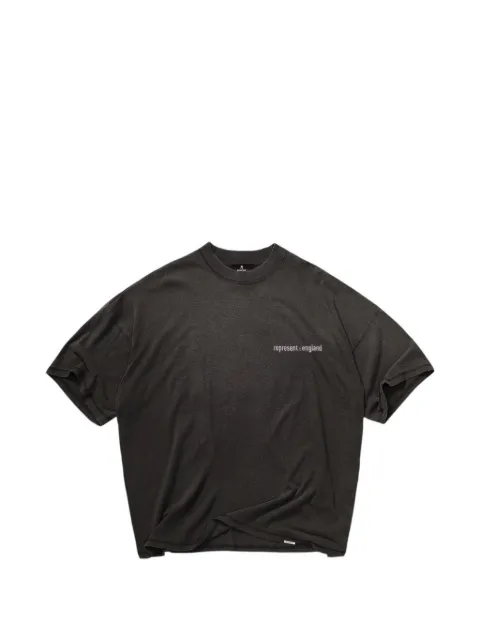 Represent logo-print cotton T-shirt Grey MLM10089946