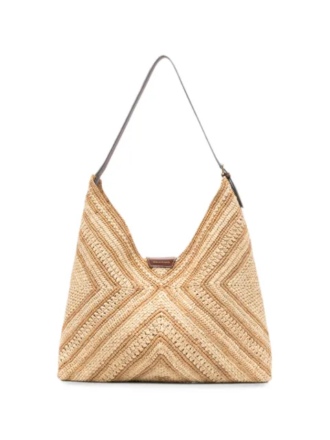 Anya Hindmarch woven chevron shoulder tote bag Neutrals 207539