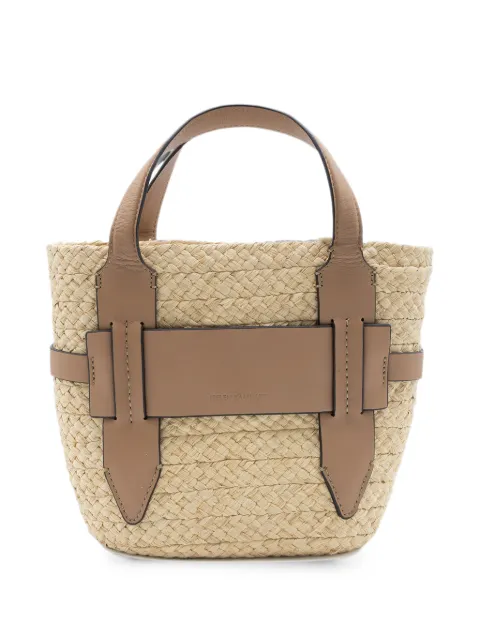 Helen Kaminski Lipari S woven leather-trim tote bag Neutrals BAG51960NATURALCARAMEL