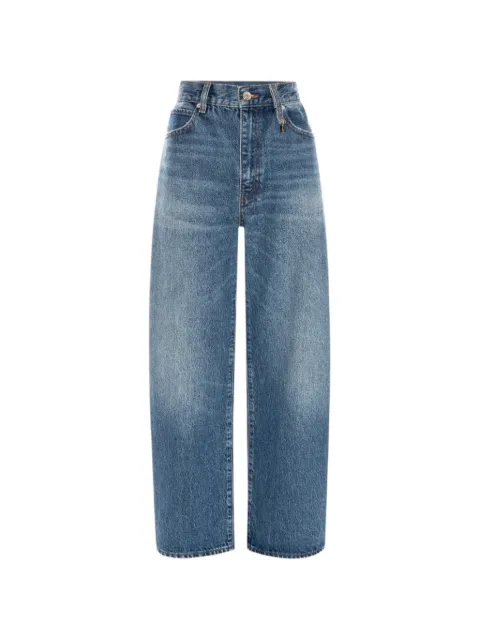FRAME whiskered faded-effect jeans Blue 2058874SNDW