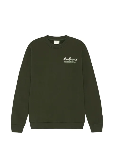 Les Deux Rural graphic-print crew-neck sweater Green 1002482528