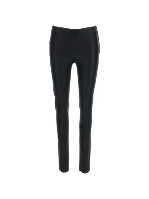 Arma leather skinny trousers Black 001LNOS00202BLACK