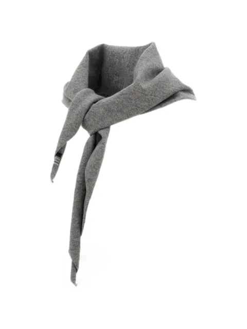 extreme cashmere triangle knit scarf Grey 03520901TU10GOAT