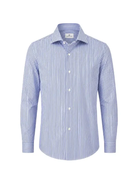 Sonrisa vertical-stripe long-sleeve shirt White P19M2370388