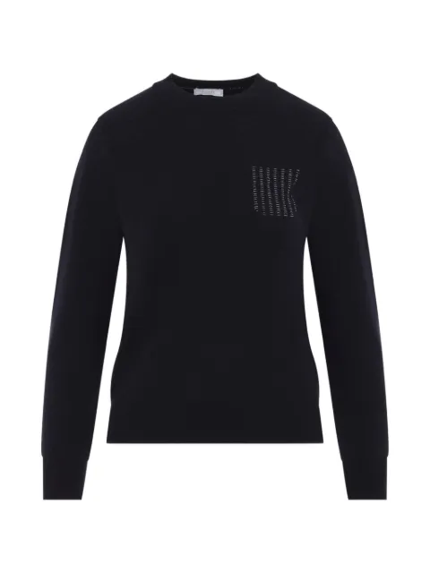 Peserico bead-embellished wool sweater Blue A99202F12A9283