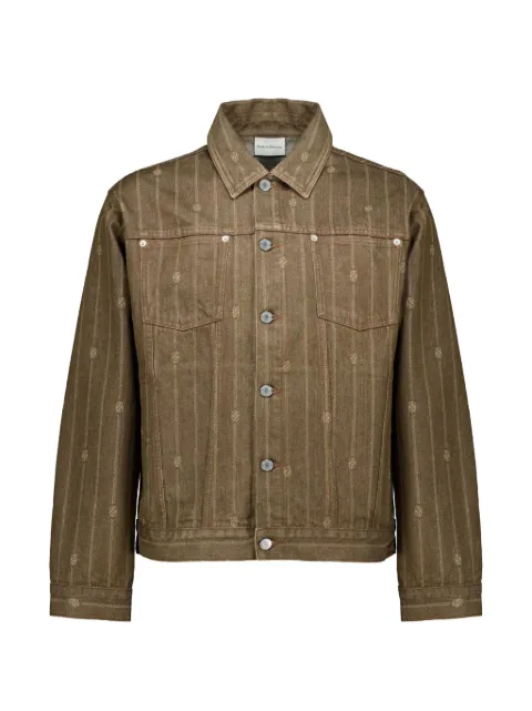 Drôle De Monsieur monogram-print jacket Brown LJT182CO315
