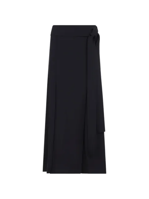 Studio Nicholson wrap-front tie-fastening maxi skirt Black MILESWN1845