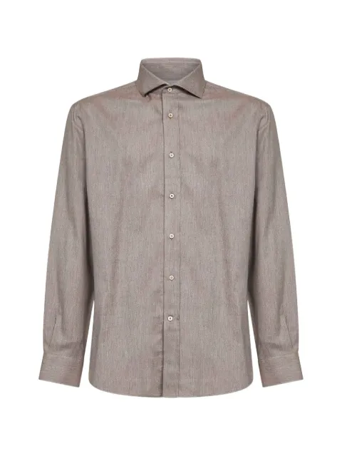 Brunello Cucinelli spread-collar button-down shirt Grey MY6370627C024