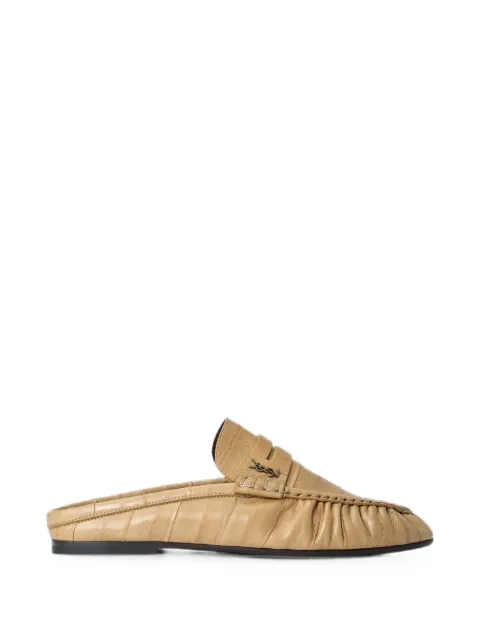 Saint Laurent Le Loafer mules in hagfish Neutrals 8523880WXAF2615