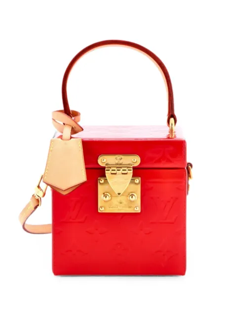 Louis Vuitton Pre-Owned Bleecker Box NM Bag Monogram Vernis satchel Red CGPIVBB3NFLRDWZC