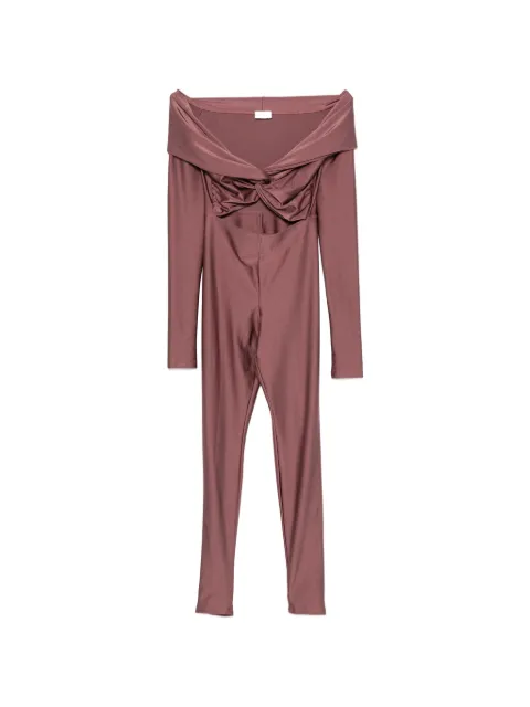 THE ANDAMANE cut-out twisted jumpsuit Purple T200145ATJP062
