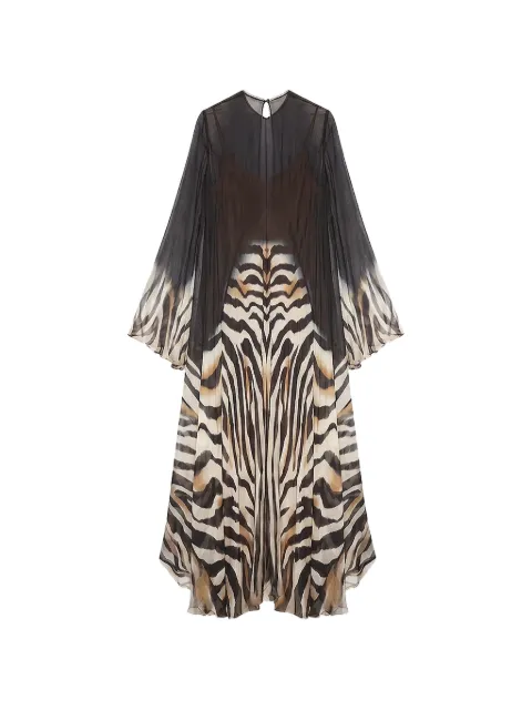 Mes Demoiselles zebra-print sequin-embellished maxi dress Black 26WSISTERSZEBRA