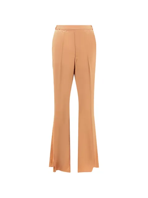 Mes Demoiselles elasticated-waist flared trousers Orange 26WSURAILPOWDER