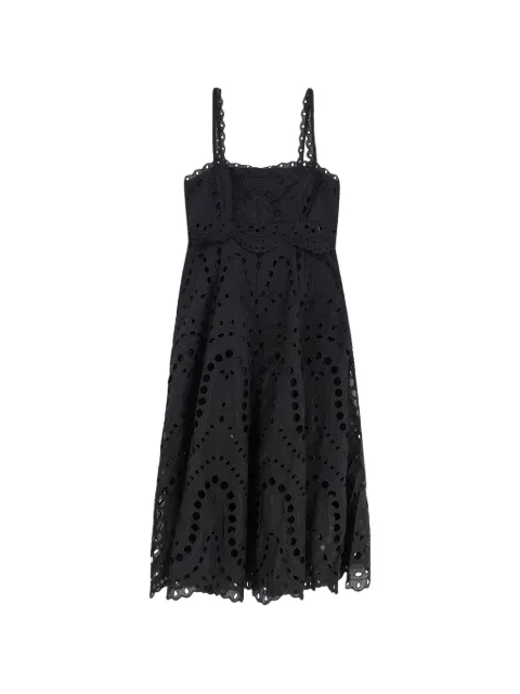 Charo Ruiz Ibiza Glimmer broderie-anglaise midi dress Black 263611