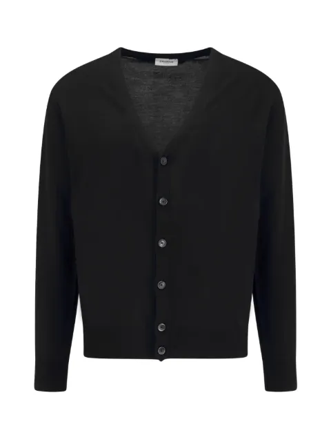Bramani Cashmere V-neck button-up cardigan Black CAU14708LPTNERO