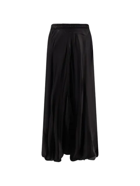 Mes Demoiselles Calista satin-effect maxi skirt Black 26SCALISTA