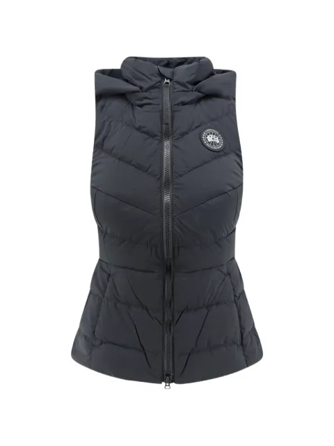 Canada Goose hooded quilted gilet Black 2333W