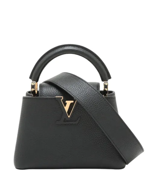 Louis Vuitton Pre-Owned 2021-2026 Taurillon Mini Capucines satchel Black 27RH5JUPE31Z0IC5
