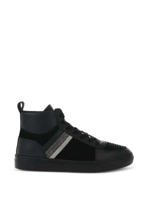 Fabiana Filippi rhinestone-embellished high-top sneakers Black ASD222A555H252VR3